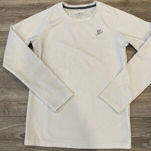 White Kids Long Sleeve Thermal Shirt